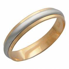 Обручальные кольца крутящиеся из комбинированного золота 01О060015