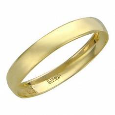 Обручальные кольца бухтированные из желтого золота 01О030182