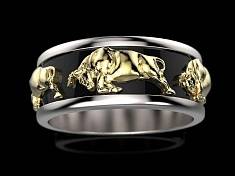 Обручальное кольцо с быками И-666978